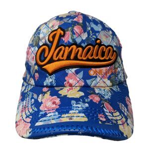 Jamaica One Love Slideback Hat Multicolor One Size Floral Adjustable